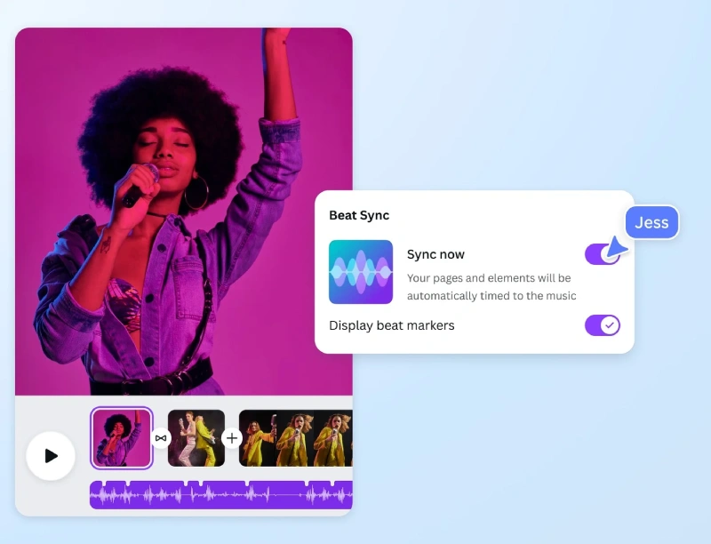 Canva beat sync tool