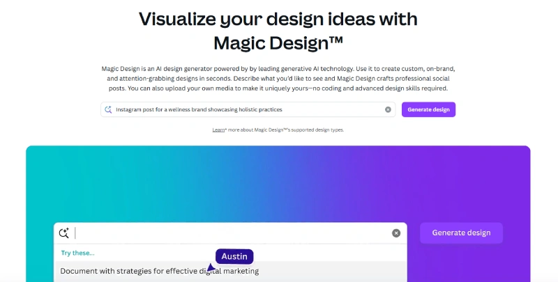 Canva magic design